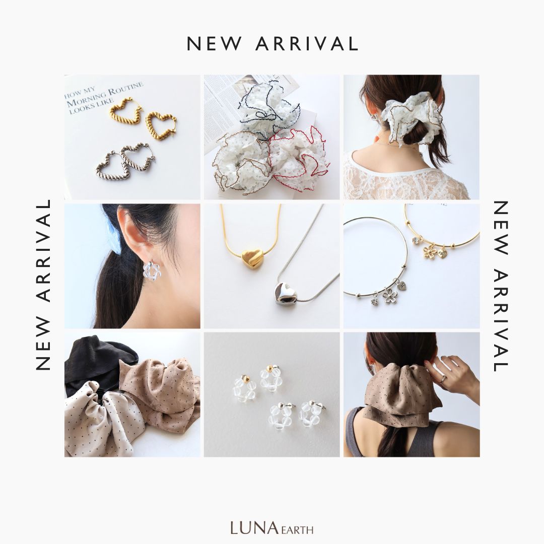 新作☆レジンヘアゴム　ルナ⭐︎月の雫シルバーラメ ビーズ・パーツなどのハンドメイドパーツおよびハイクオリティ・プチ