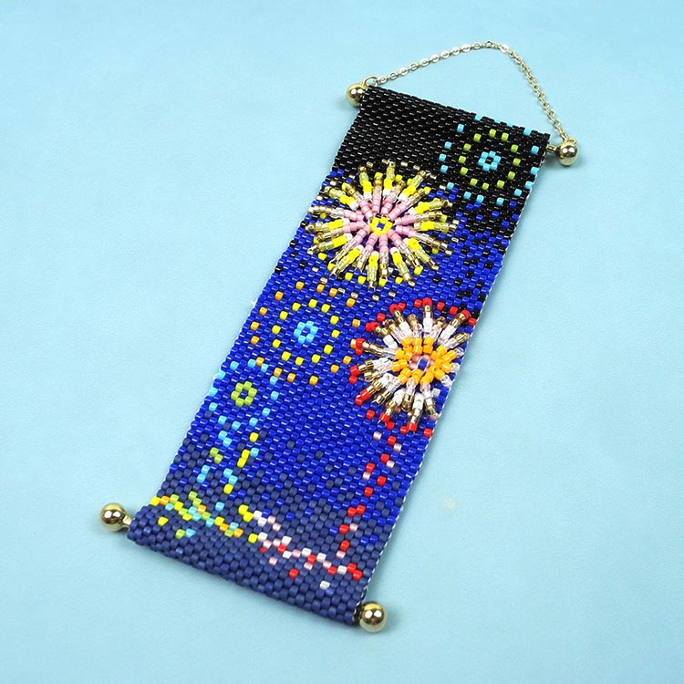 オリジナルキット / ～ビーズステッチ～ 打ち上げ花火タペストリー