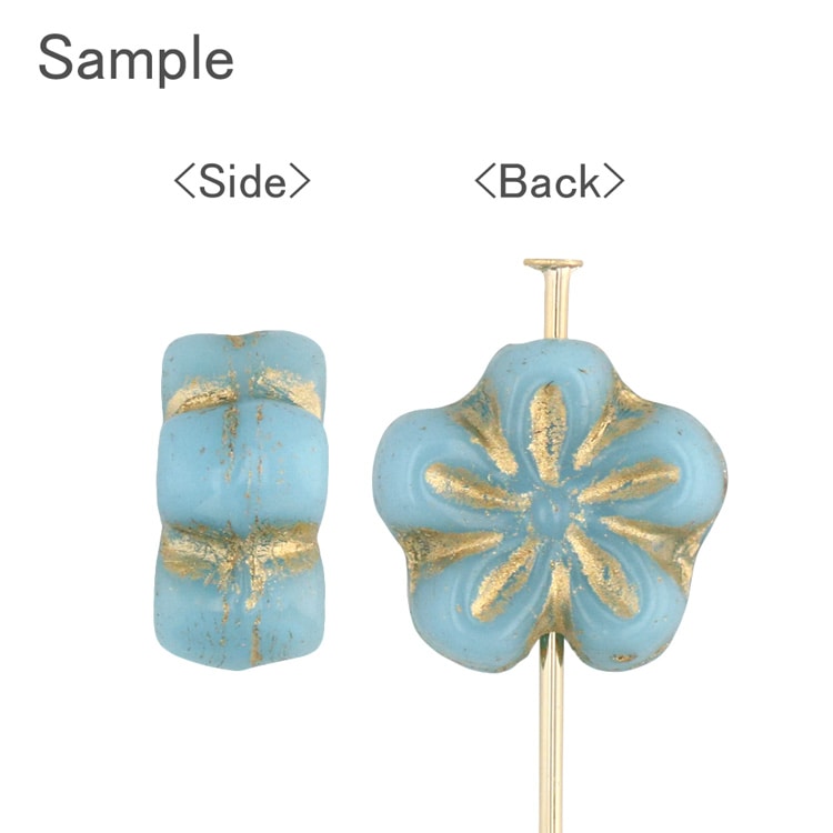 チェコビーズと天然石の7色チャーム ハンドメイドアクセサリーパーツ