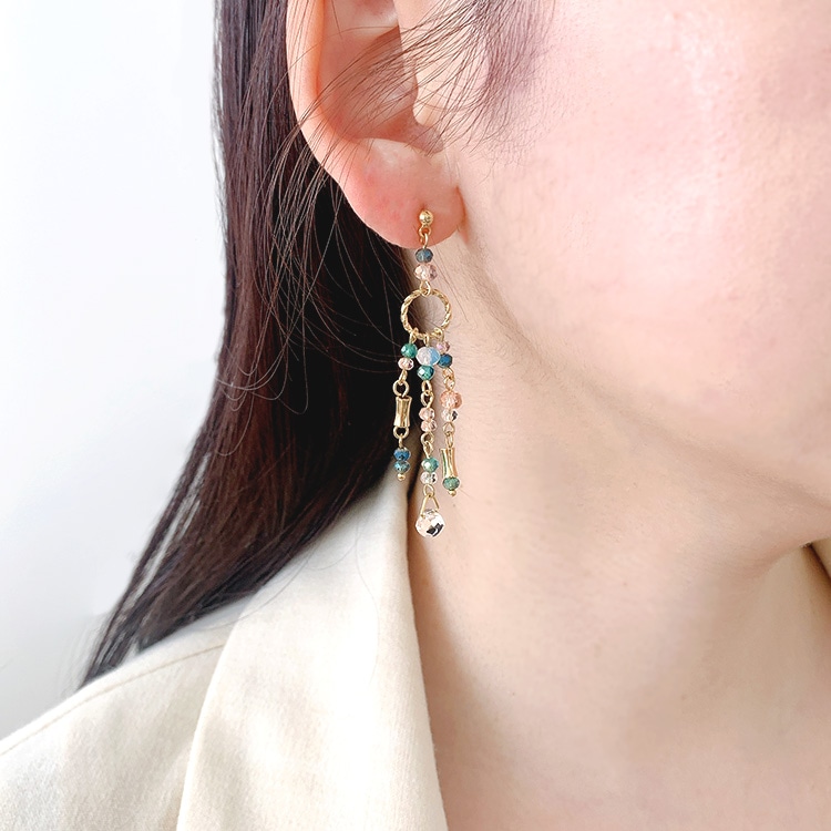 メタルビーズ 変形 G5 約5.5×3mm｜メタル素材ビーズ・アクセサリー