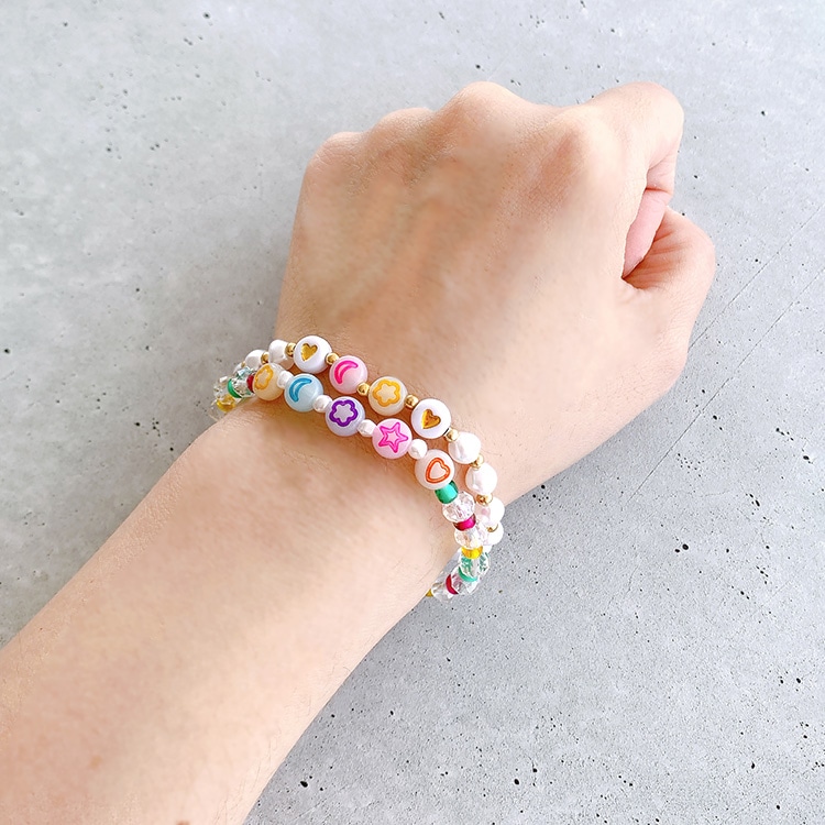 蓄光ビーズで作るブレスレット | ビーズ・パーツなどのハンドメイド