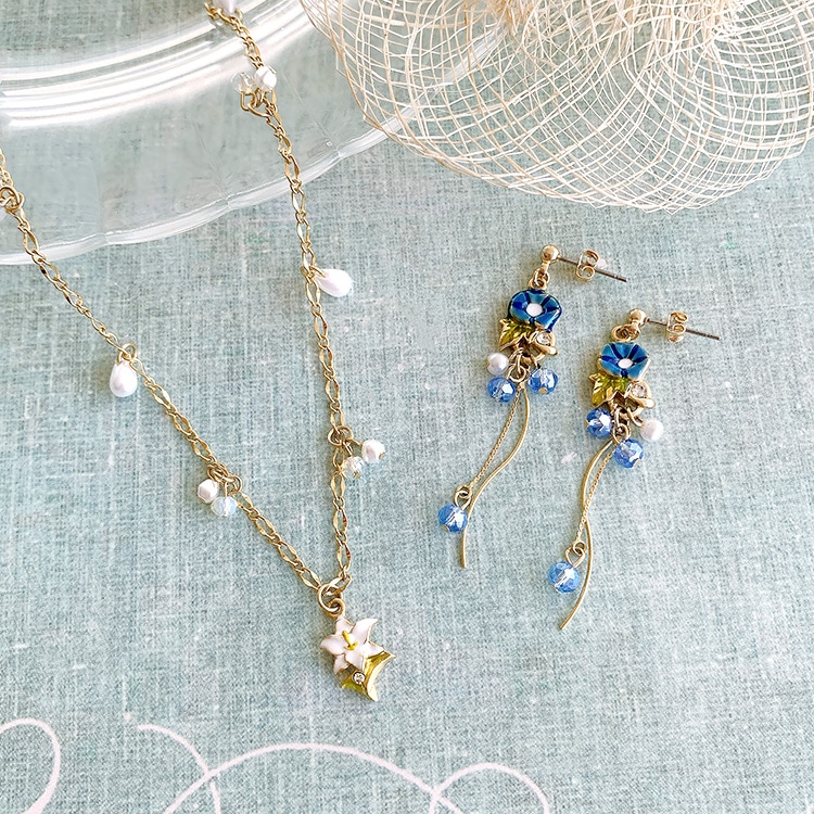 ハンドメイドフラワーパーツ ウッドビーズ 金色チェーン （向日葵  