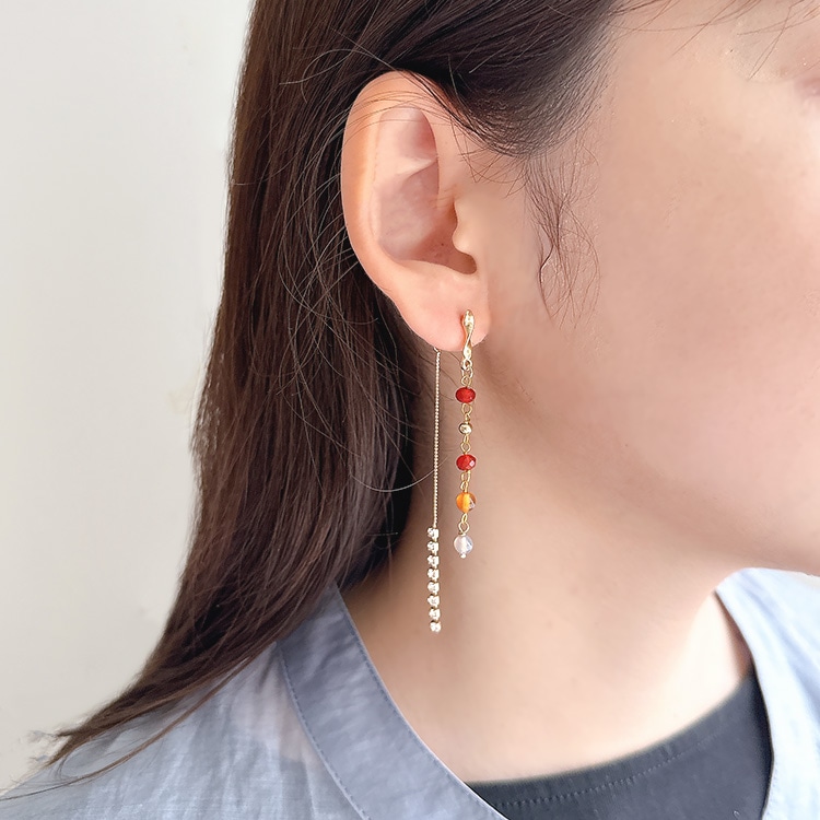 デザインチャーム（天然石）の簡単アクセサリー | ビーズ・パーツなど