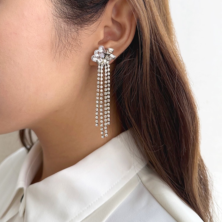 パープルA級ストーンあじさいピアス 5432.jpg パープルA級ストーン