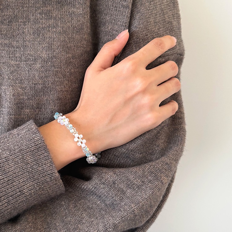 初雪のキャッツアイアクセサリー | ビーズ・パーツなどのハンドメイド