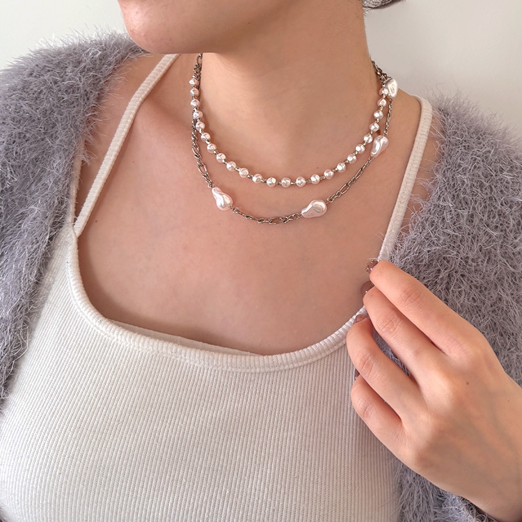 バロックパールのアクセサリー | ビーズ・パーツなどのハンドメイド