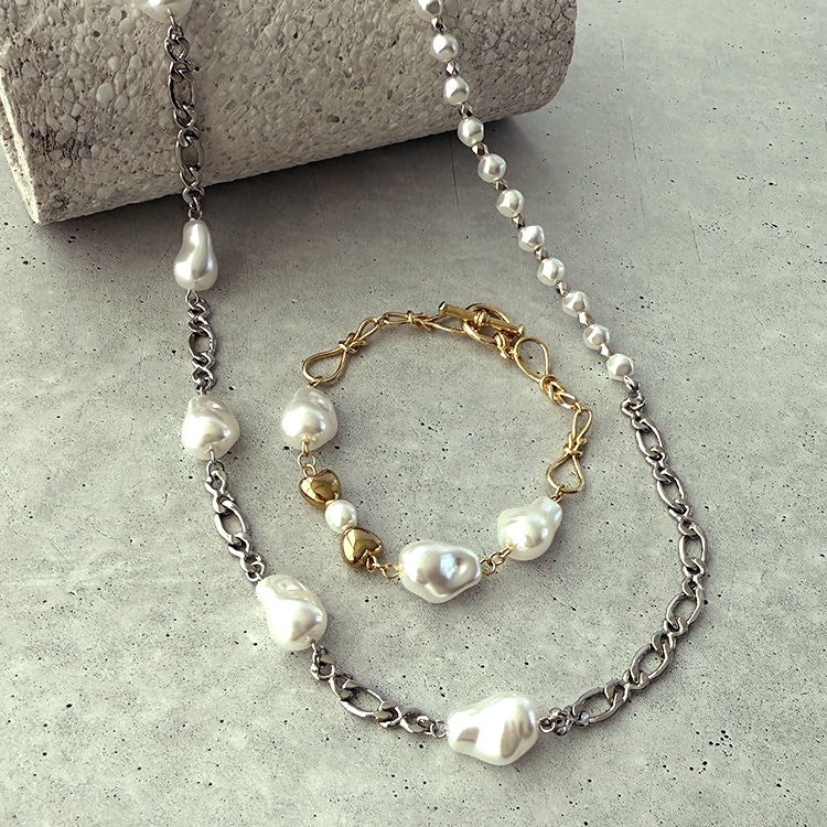バロックパールのアクセサリー | ビーズ・パーツなどのハンドメイド