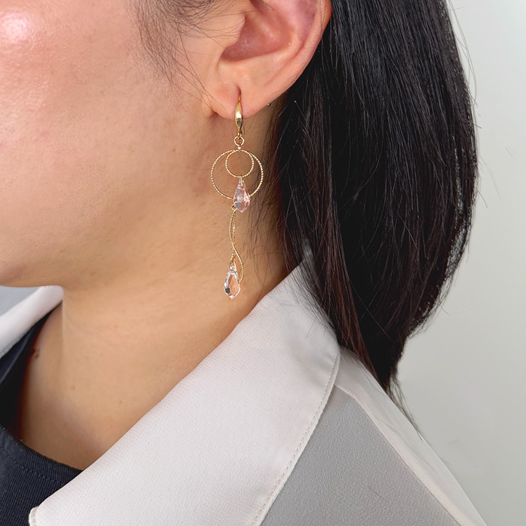 ガラスドロップアクセサリー | ビーズ・パーツなどのハンドメイド