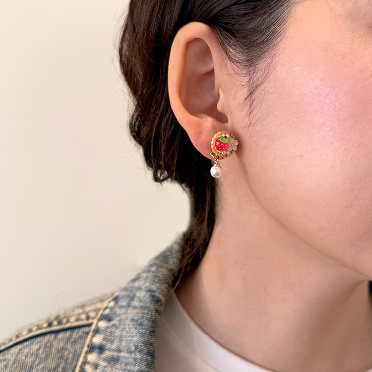 レジンで作る 貼付フルーツアクセサリー | ビーズ・パーツなどの