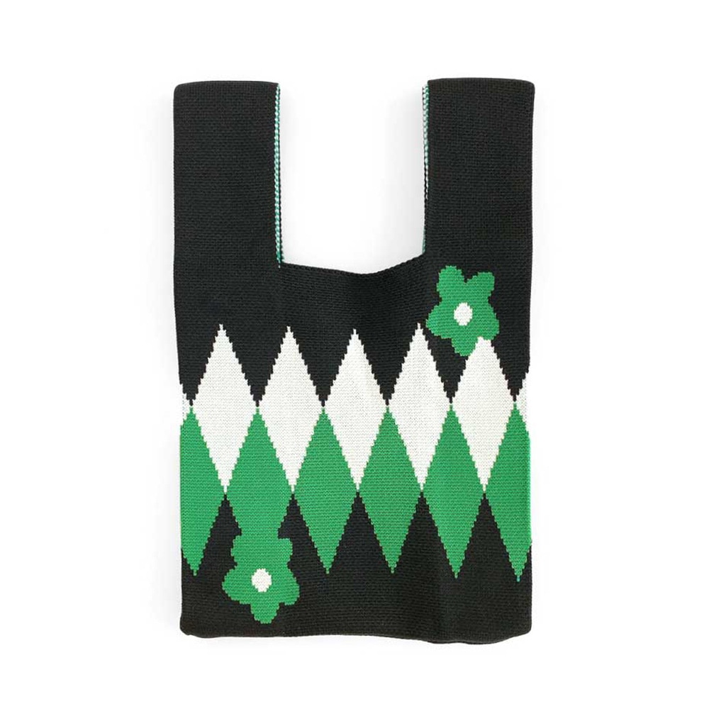 ニットバッグ / フラワー | ビーズ・パーツなどのハンドメイド