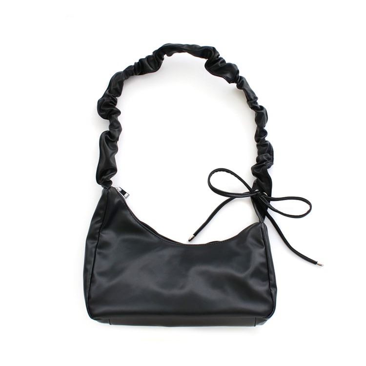 未使用品 kate spade 2way ショルダーバッグ リボン ギャザー LACーVERT ショルダーバッグ バッグ 2WAYリボンギャザーショルダー