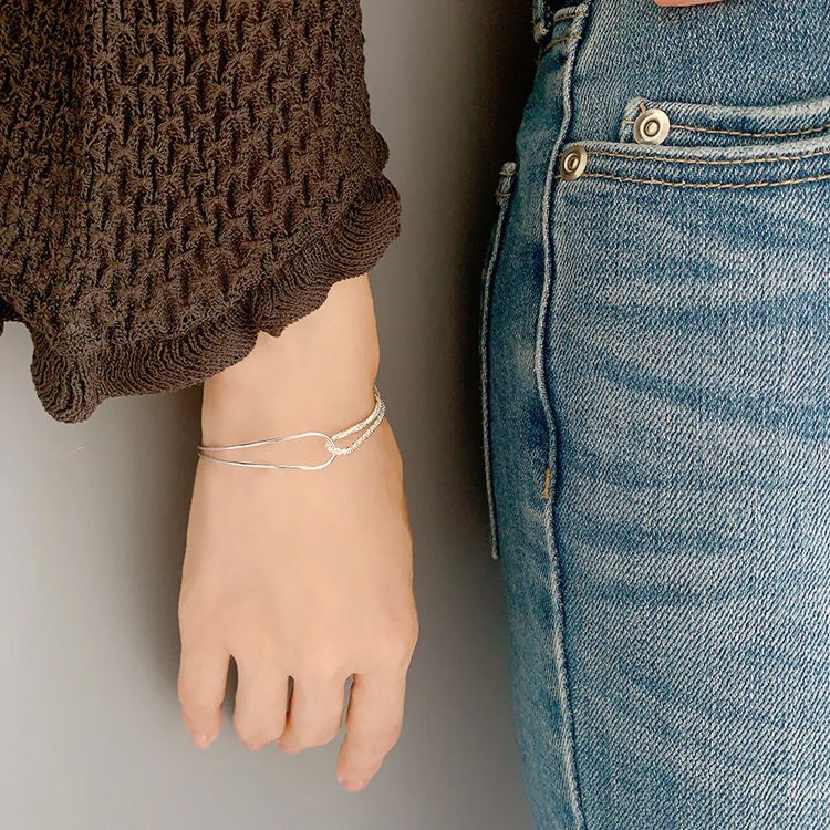 B-150) メタルデザインブレスレット | ビーズ・パーツなどの