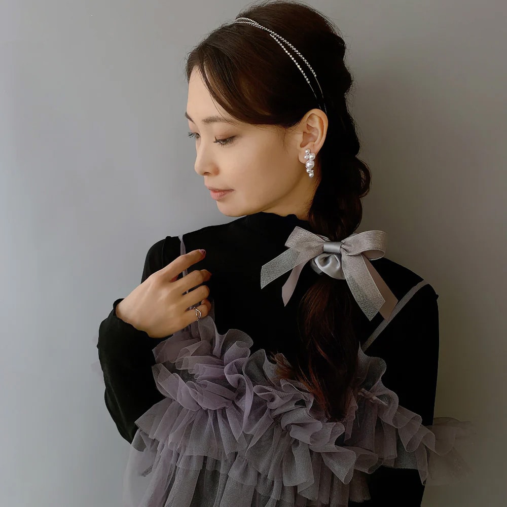 パールイヤリング
K18アコヤパール6mm
メレダイヤ K10ホワイトゴールド淡水パールイヤリング（7.5mm）(RER142