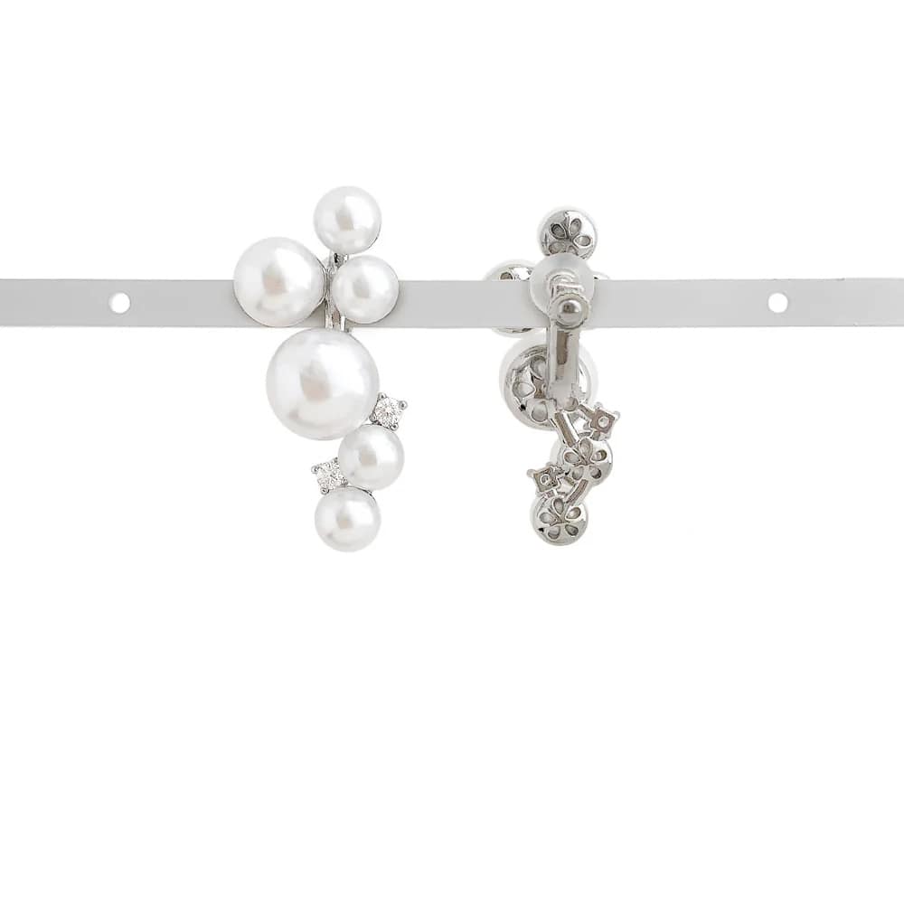 パールイヤリング
K18アコヤパール6mm
メレダイヤ K10ホワイトゴールド淡水パールイヤリング（7.5mm）(RER142