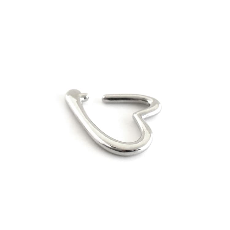E-835) ハートラインイヤーカフ | ビーズ・パーツなどのハンドメイド