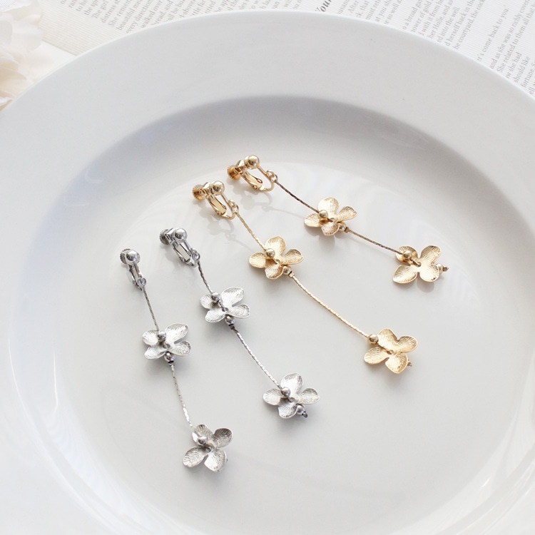 イヤリング２種類セット⭐️⭐️ハンドメイド E-785) 透かしデザインイヤリング / Confit | ビーズ・パーツなどの