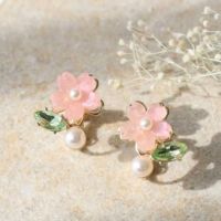 E-839) 桜イヤリング | ビーズ・パーツなどのハンドメイドパーツおよび