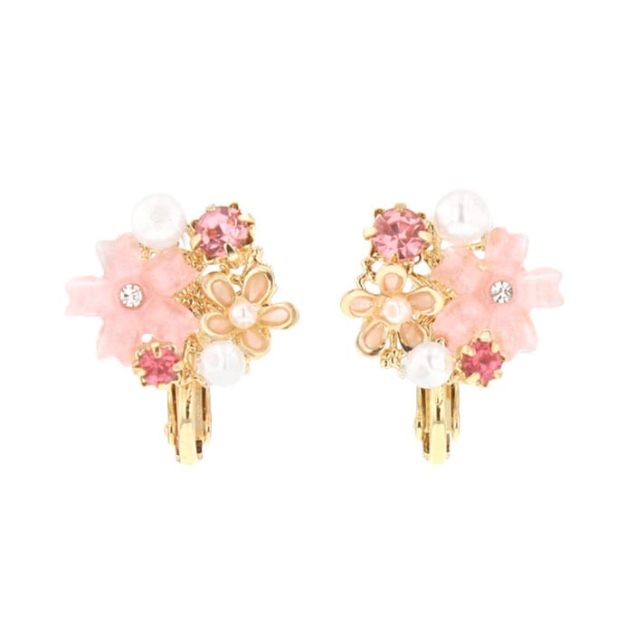 no.1202】ホワイトビーズ刺繍タッセルハンドメイドアクセサリー