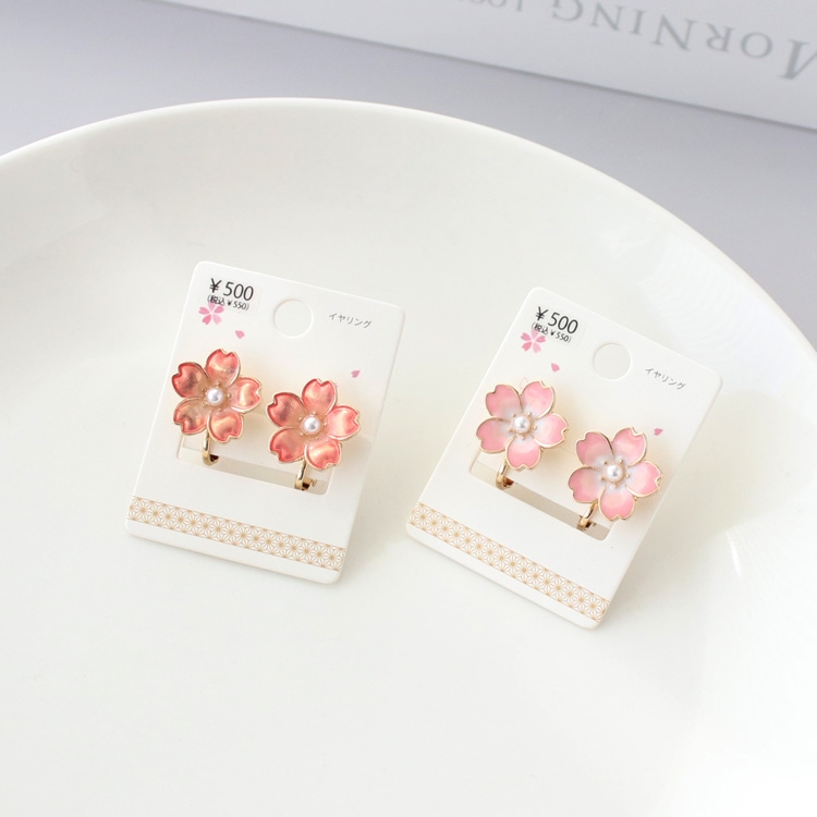 E-753) 桜イヤリング | ビーズ・パーツなどのハンドメイドパーツおよび