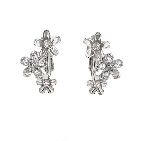 E-735) 連フラワーイヤリング / ニッケルフリー | ビーズ・パーツなど