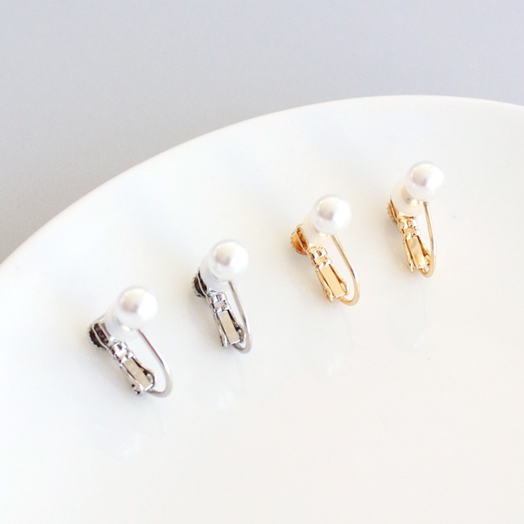 E-6 キュービックジルコニア パールイヤリング／ピアス | ウェディング・ブライダルアクセサリーショップ｜Just Married＜ジャストマリッド＞ Kissitty 20スタイル シルバージュエリーファインディングスターターキット ベール イヤリングフック 圧着ビーズ ジャンプリ