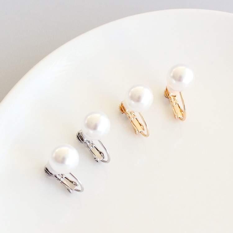 E-851) 1粒ビジューイヤリング Spring Earring / キュービック