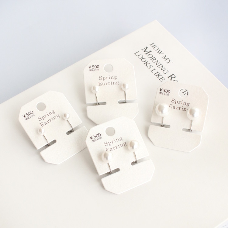 E-846) パールイヤリング Spring Earring | ビーズ・パーツなどの
