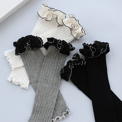 バイカラーフリル付アームカバー | ビーズ・パーツなどのハンドメイド