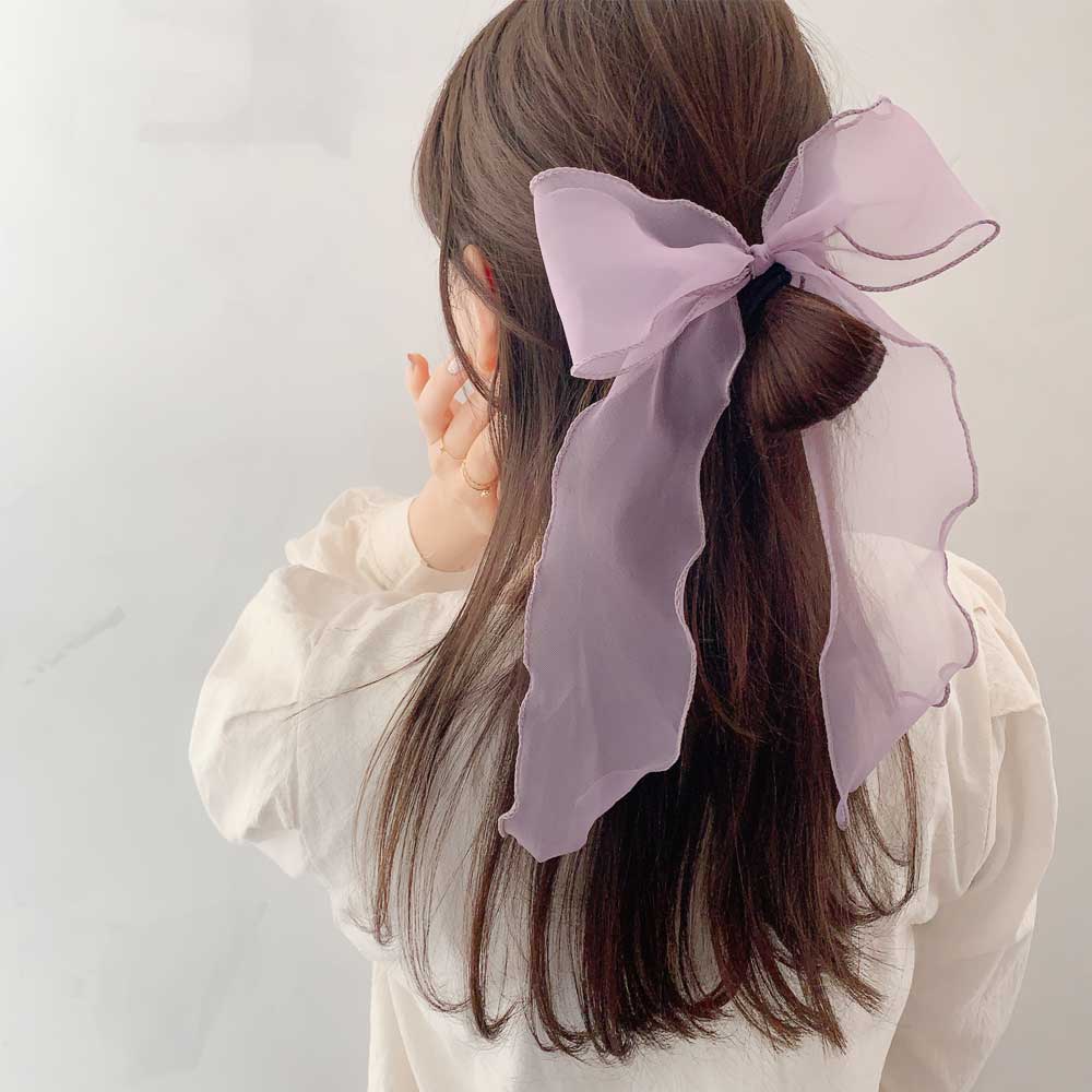 オーガンジーリボン♡ツイン♡ヘアゴム 楽天市場】パール付きオーガンジーリボン付きヘアゴム 26cm（1ヶ