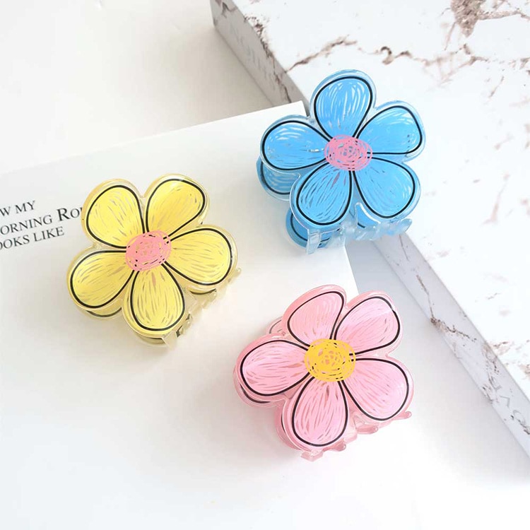 V-378) フラワーバンスクリップ | ビーズ・パーツなどのハンドメイド