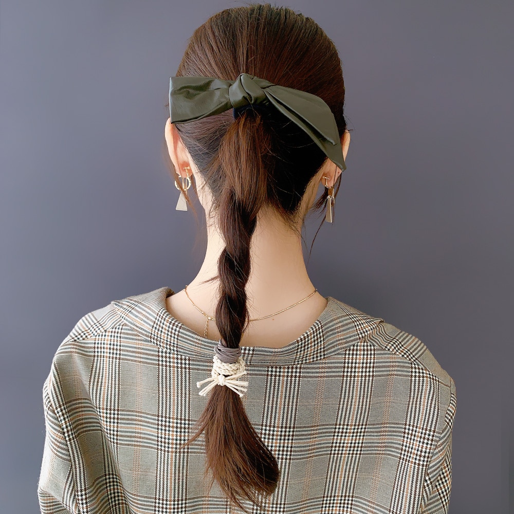 S-564) リボンゴムポニー | ビーズ・パーツなどのハンドメイドパーツ