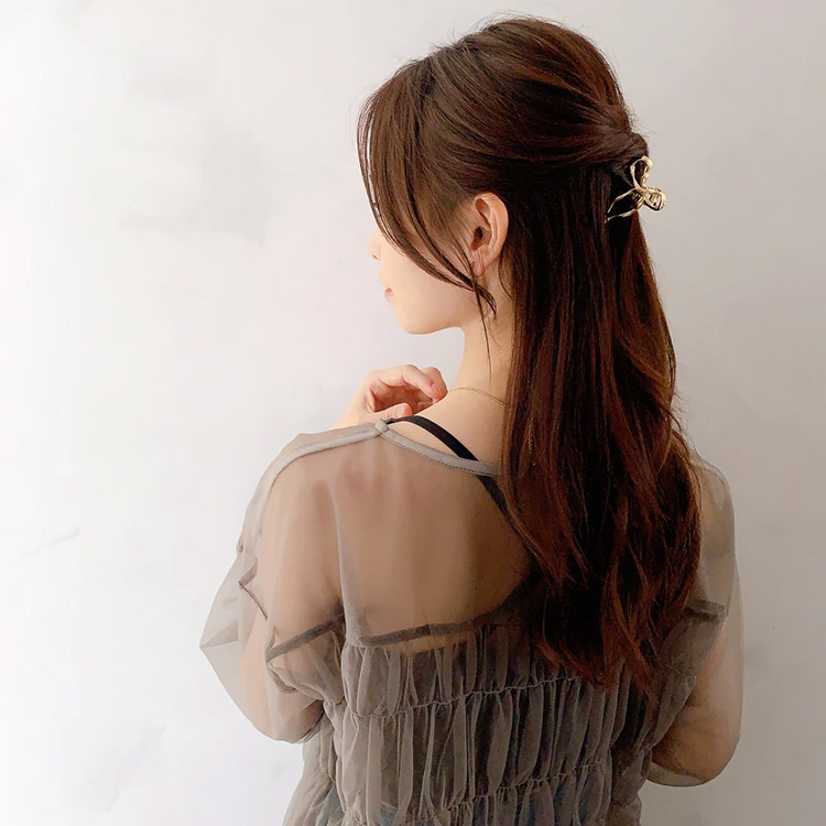 V-428) リボンミニバンスクリップ | ビーズ・パーツなどのハンドメイド