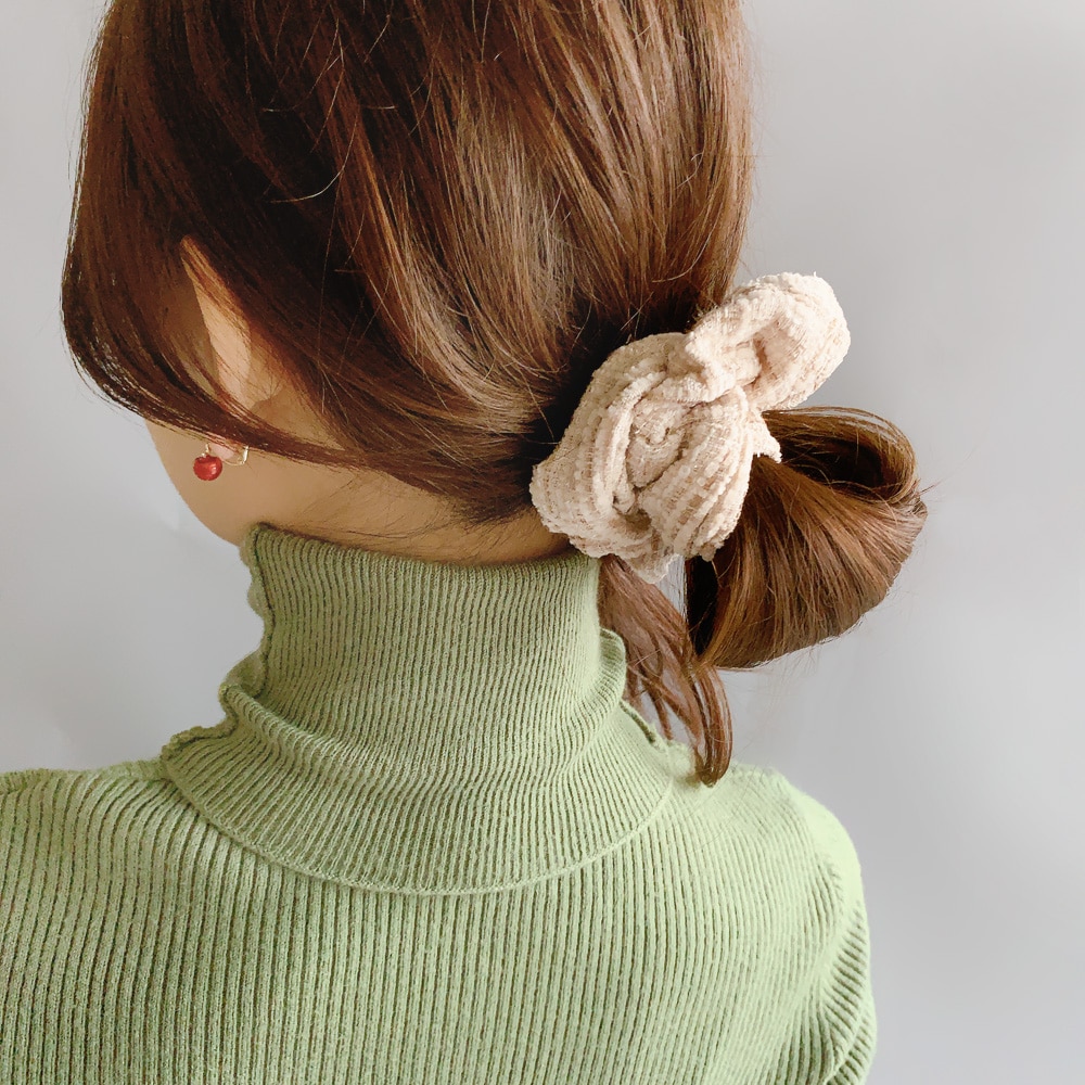 シュシュ S-583) ツイードシュシュ | ビーズ・パーツなどのハンドメイド