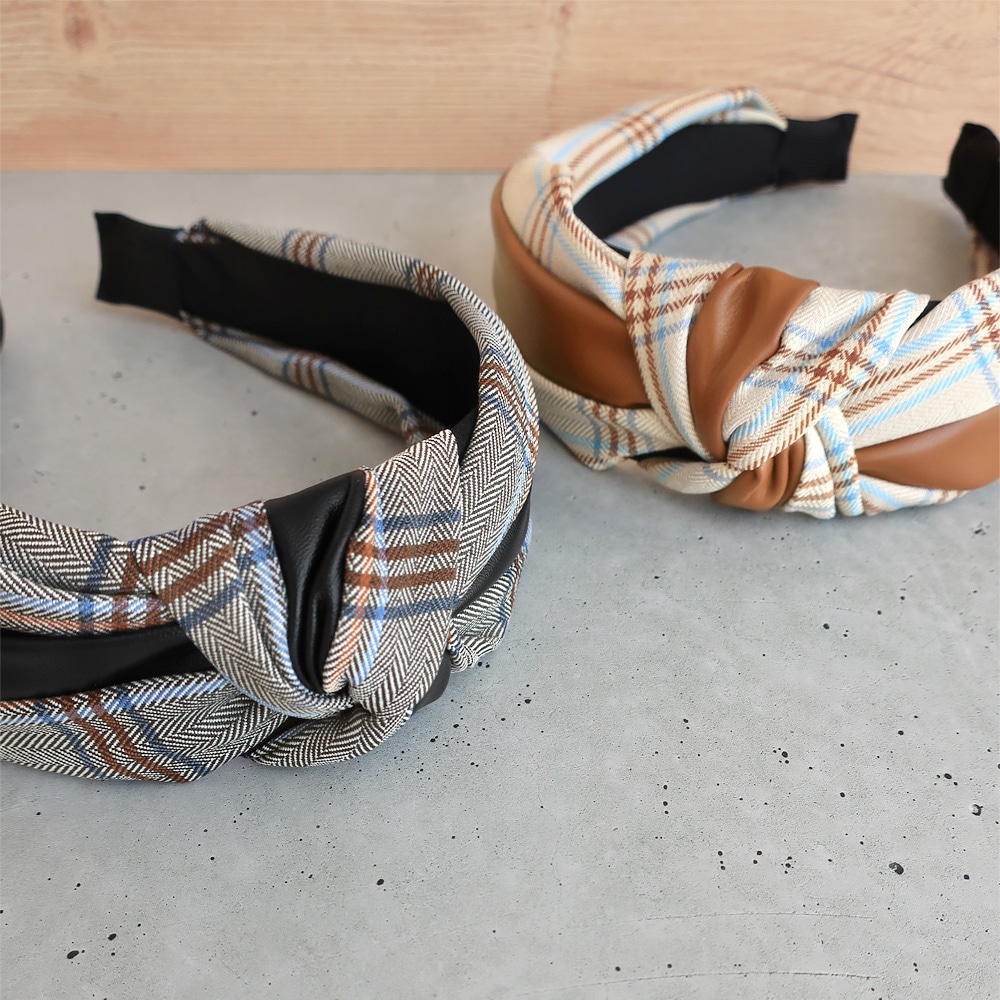 BURBERRY チェック柄 カチューシャ BURBERRY - バーバリー BURBERRY ロゴ TB 内面チェック柄 ヘア