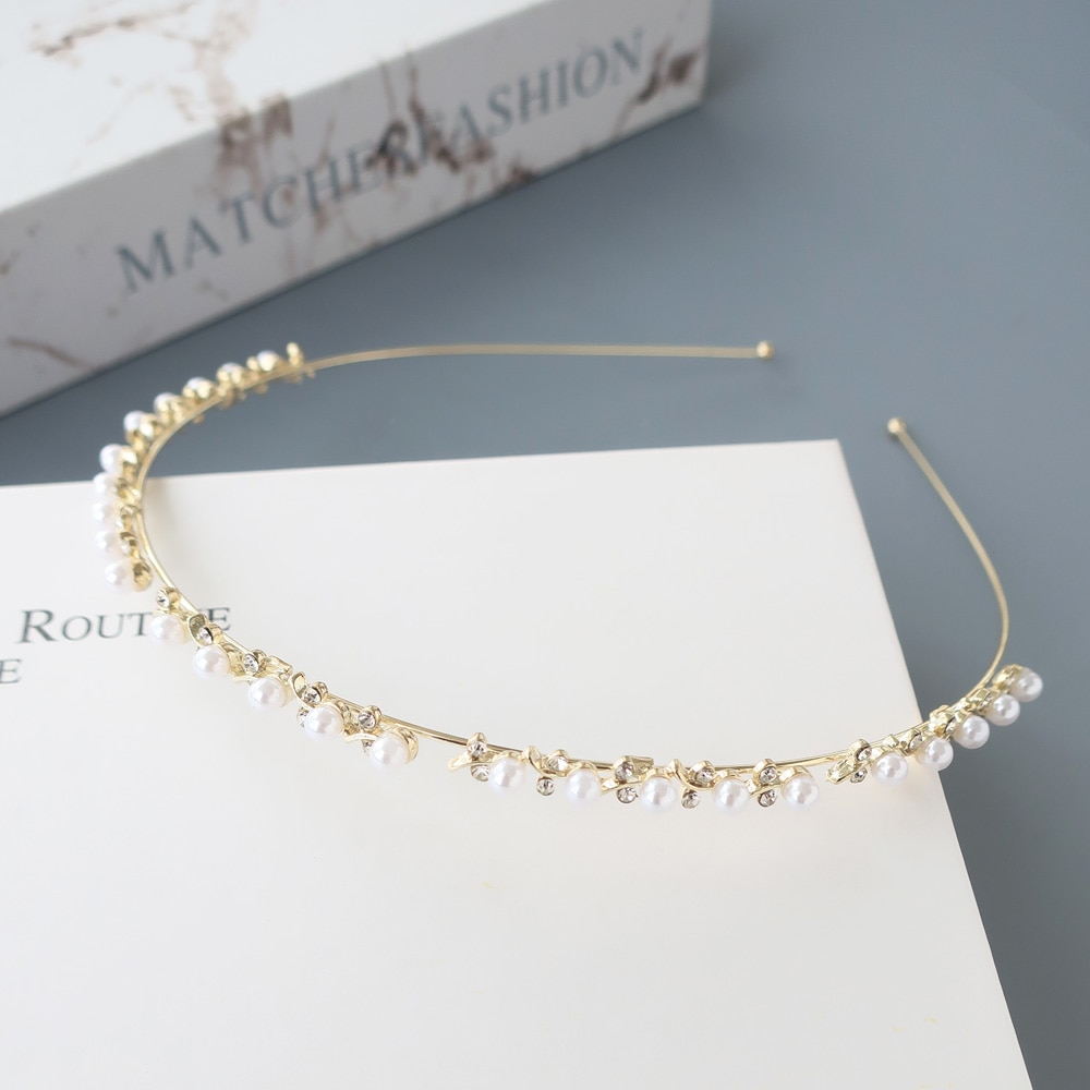 K-216) パールフラワーカチューシャ | ビーズ・パーツなどの