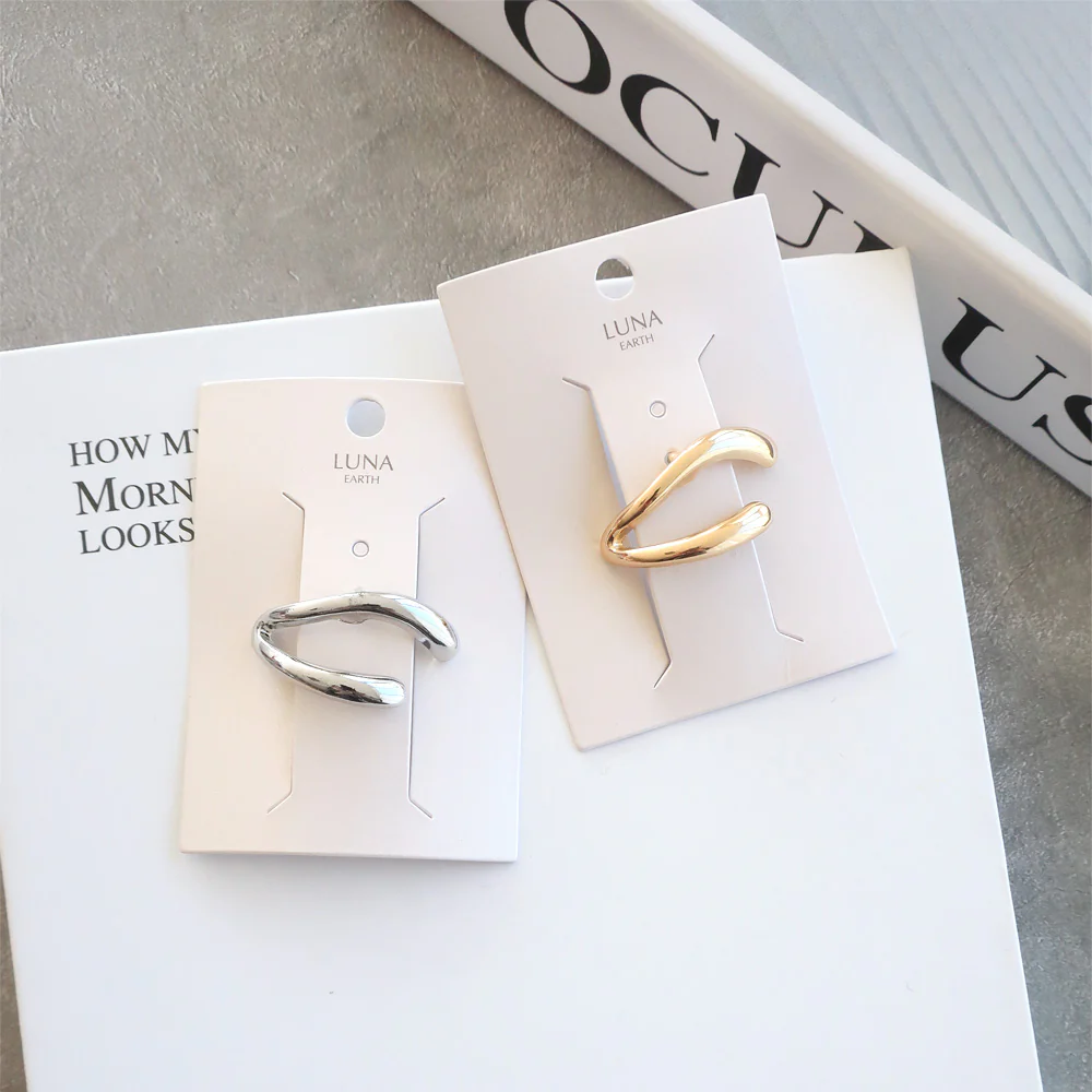 F-137) メタルリボンポニーフック | ビーズ・パーツなどのハンドメイド