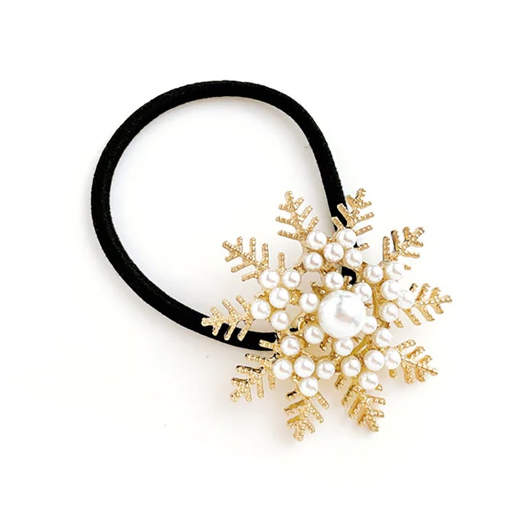 S-594) スノークリスタルゴムポニー | ビーズ・パーツなどの