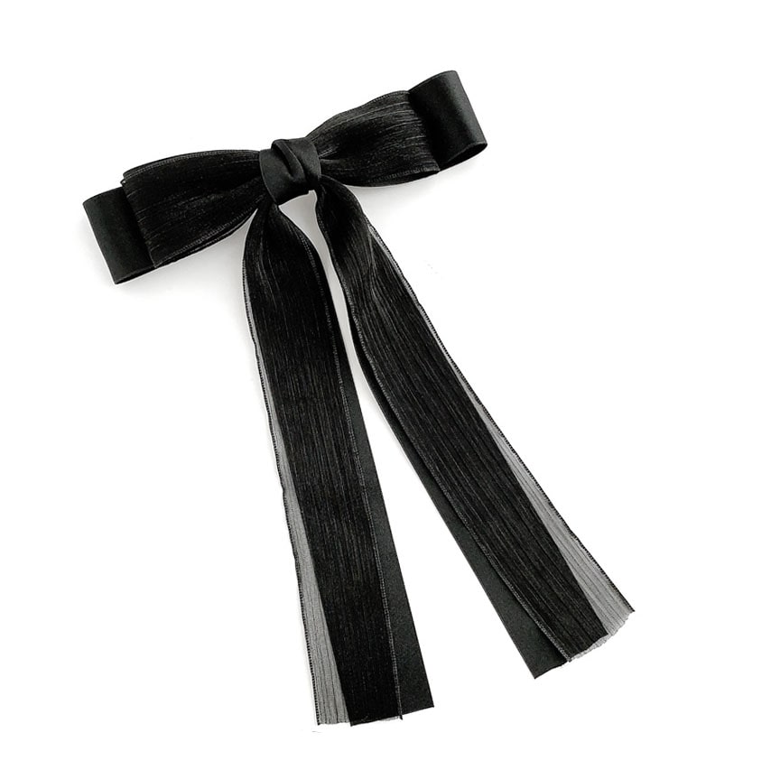 リボンバレッタ ToAlice】S1109ポンポン付きリボンバレッタ - To Alice