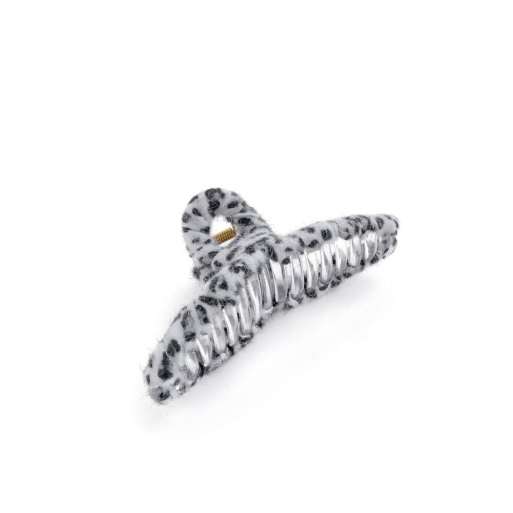 V-498) レオパード柄バンスクリップ | ビーズ・パーツなどの