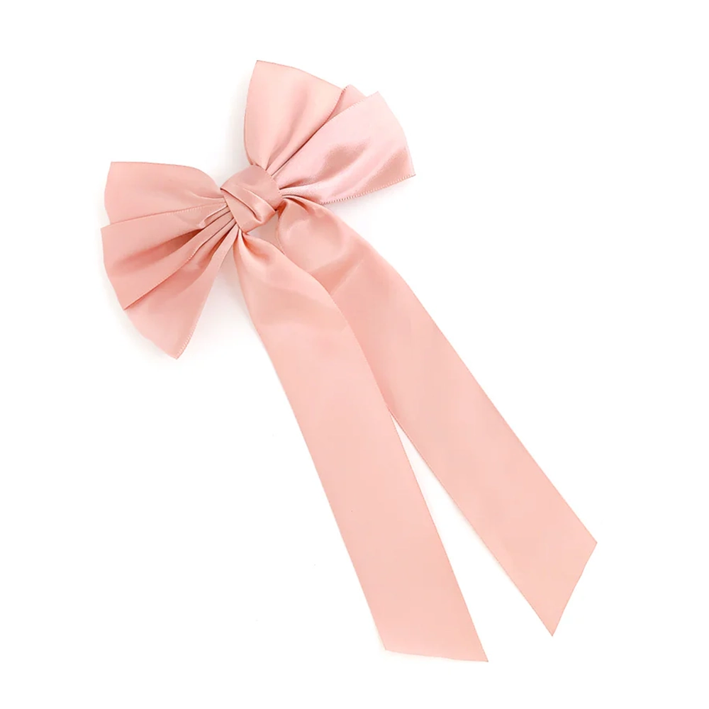 V-516) サテンリボンバレッタ | ビーズ・パーツなどの