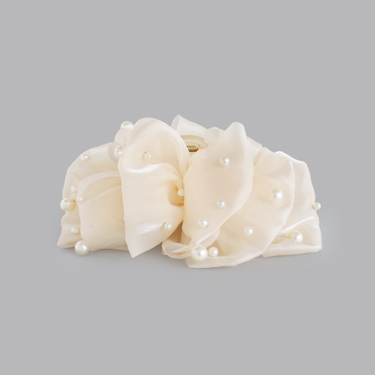 アクリップ リボン　華やか　パール　ヘagh20 アクリップ リボン 華やか パール ヘagh20 - ヘアアクセサリー