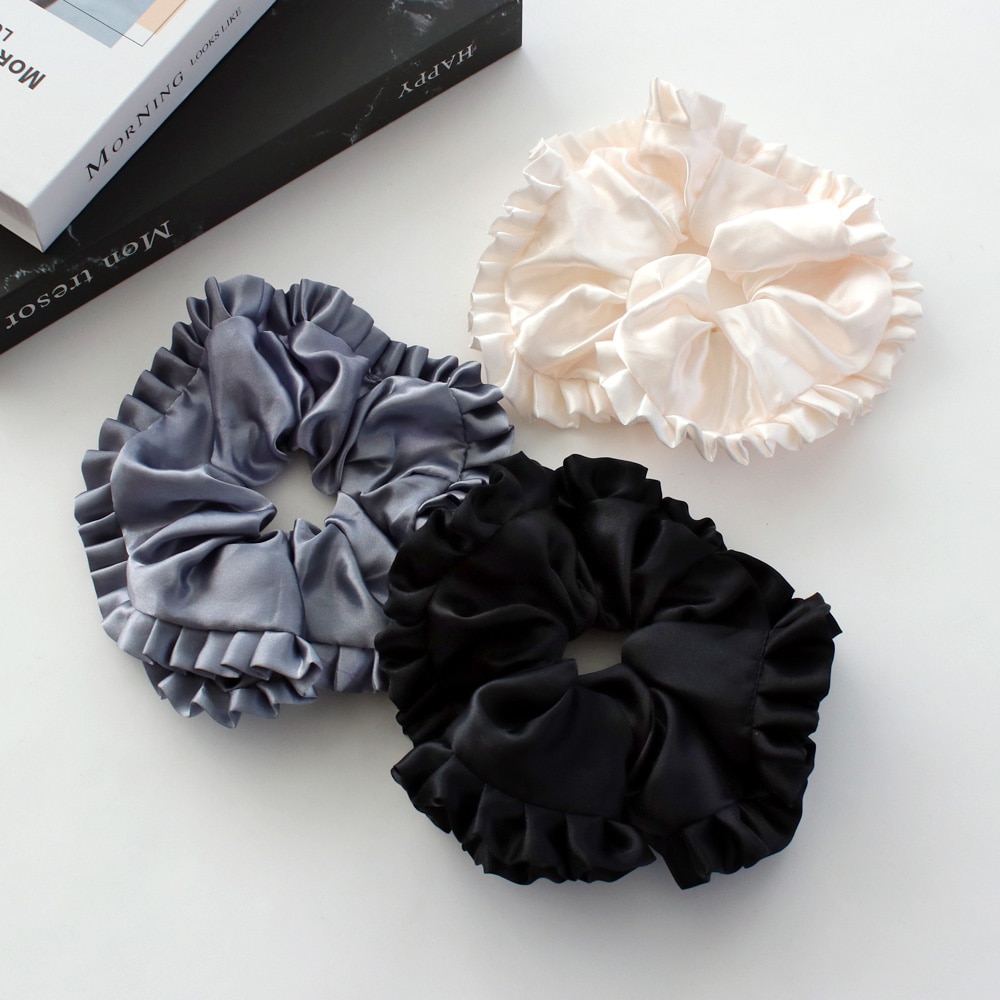 ACCA ネイビー フリルシュシュ ACCA ネイビー フリルシュシュ acca #アッカ #ヘアアクセサリー