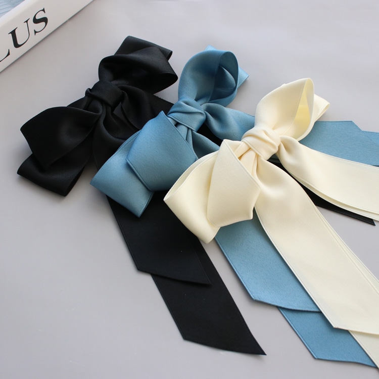 V-615) リボンバレッタ | ビーズ・パーツなどのハンドメイドパーツ