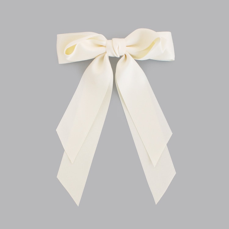 V-615) リボンバレッタ | ビーズ・パーツなどのハンドメイドパーツ