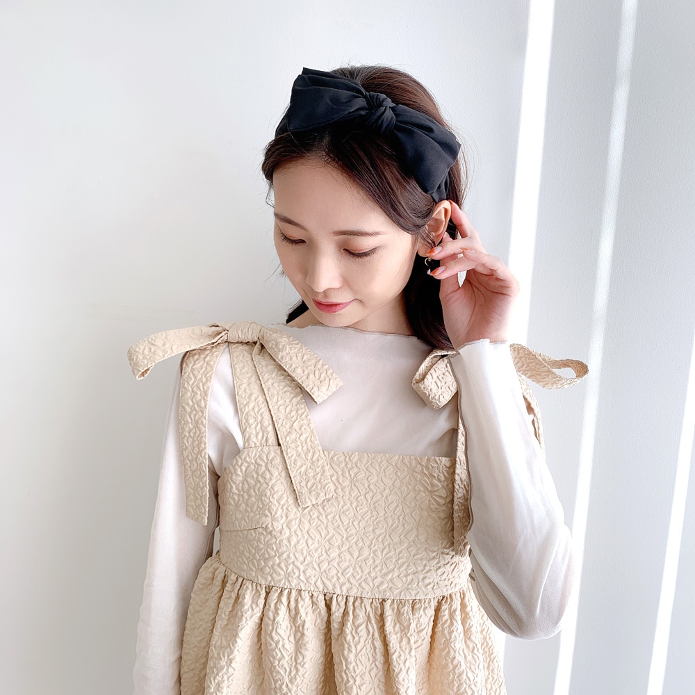 【値下げ】TOGA リボンカチューシャ TOGA PULLA/トーガプルラ】Leather headband ribbon/レザー