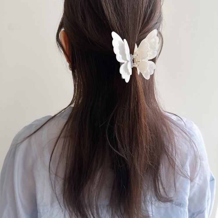 V-584) バタフライバンスクリップ | ビーズ・パーツなどのハンドメイド