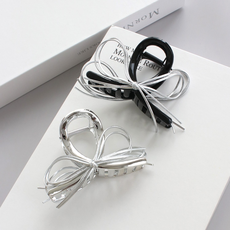 アクセサリー ayapan V-636) シルバーコードリボンバンスクリップ | ビーズ・パーツなどの