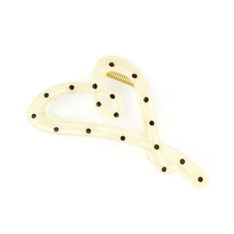 V-583) ドットハートバンスクリップ | ビーズ・パーツなどの