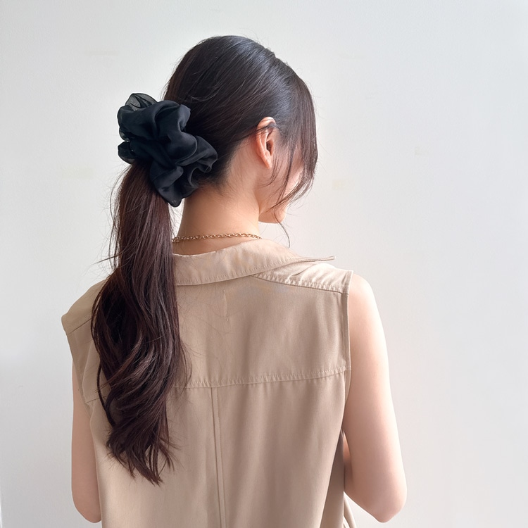 S-654) シフォンシュシュ | ビーズ・パーツなどのハンドメイド