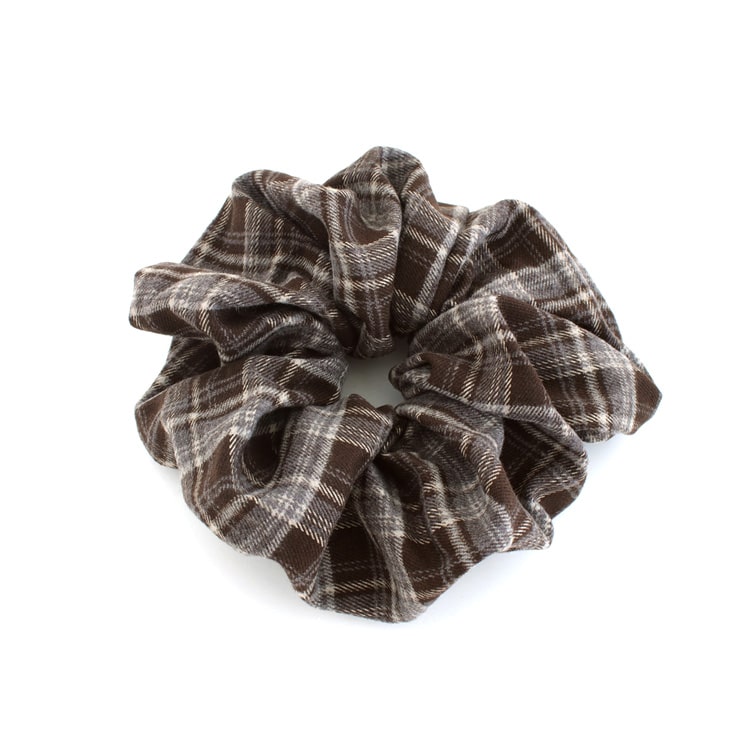 ダークグレー ストライプ シュシュ ダークグレー ストライプ シュシュ